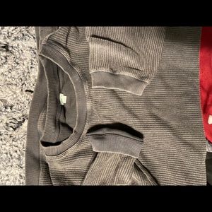 Oversized, corded aerie crew